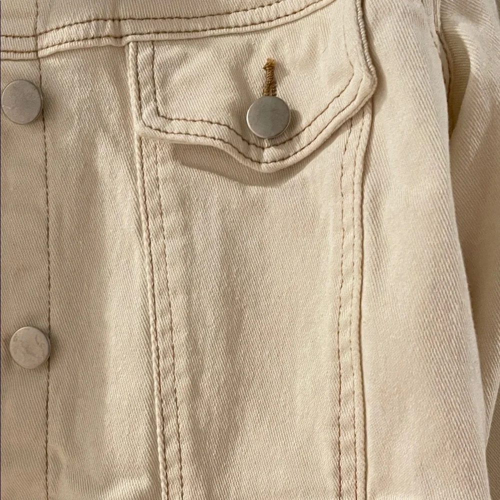 American Eagle Outfitters Light Tan Denim Jacket - Picture 6 of 12